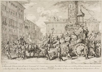 La mascherata cinese, 1735 da Jean Baptiste Marie Pierre