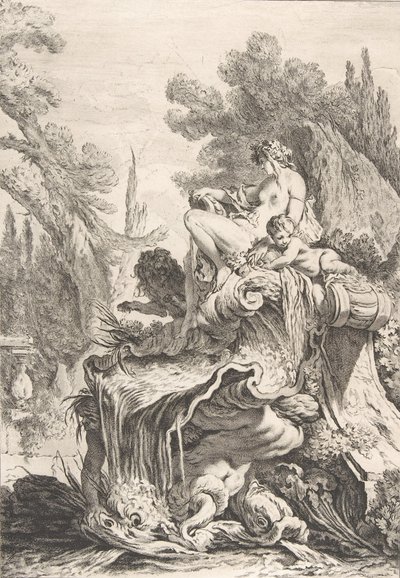 La ninfa seduta (dettaglio) da Jean Baptiste Marie Pierre