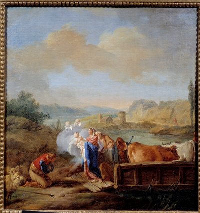 La fuga in Egitto da Jean Baptiste Marie Pierre
