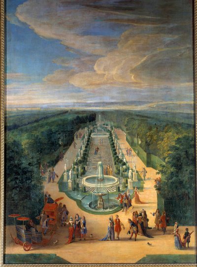Veduta del boschetto della Galleria degli Antichi nei giardini di Versailles da Jean Baptiste Martin
