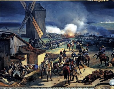 RIVOLUZIONE FRANCESE: Battaglia di Valmy, 20/9/1792 (dettaglio) da Jean Baptiste Mauzaisse