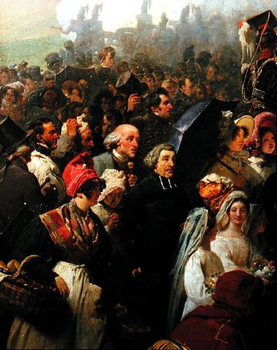 Re Luigi Filippo in visita al vecchio campo di battaglia di Valmy, 8 giugno 1831 (dettaglio) da Jean Baptiste Mauzaisse