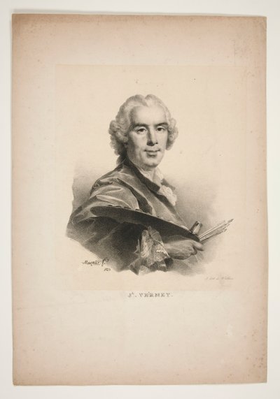 Ritratto di Joseph Vernet da Jean Baptiste Mauzaisse