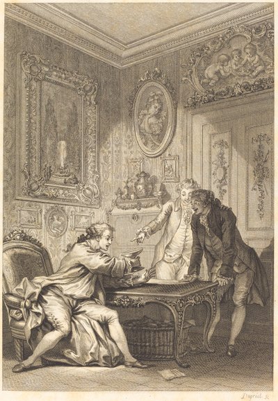 La coppa incantata da Jean Baptiste Michel Dupreel after Jean Honoré Fragonard