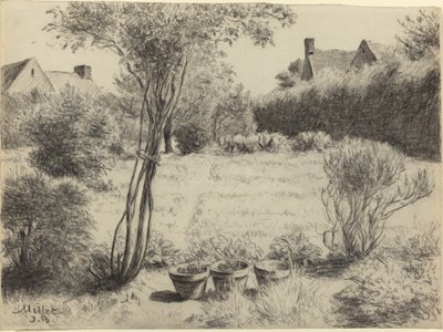 Giardino soleggiato da Jean Baptiste Millet