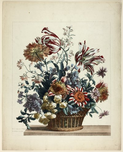 Cesto di fiori da Jean Baptiste Monnoyer