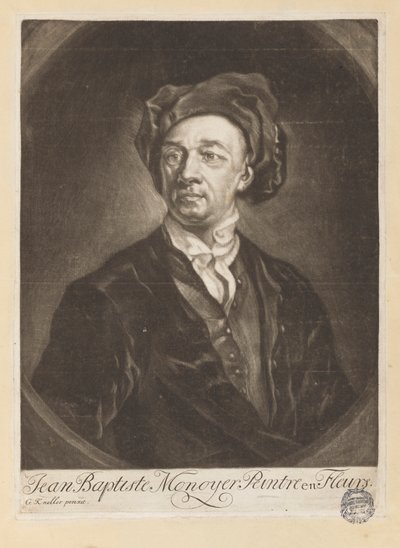 Ritratto di Monnoyer da "Le Livre de toutes sortes de fleurs d