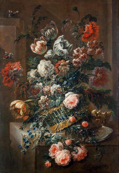 Composizione Floreale con Tulipani Variegati, 1721 da Jean Baptiste Morel