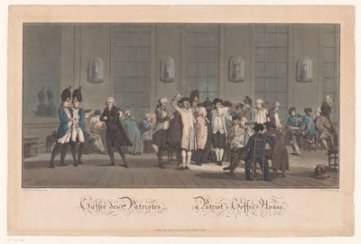 Caffè con patrioti da Jean Baptiste Morret