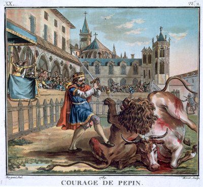 Il coraggio di Pepin, 1789 da Jean Baptiste Morret