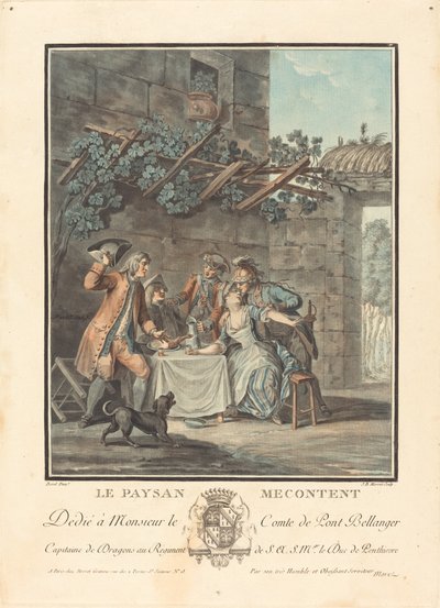 Il contadino scontento da Jean Baptiste Morret after Antoine Borel