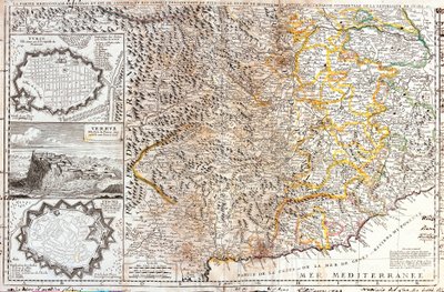 Mappa dei territori meridionali del duca di Savoia, in Italia (Incisione) da Jean Baptiste Nolin