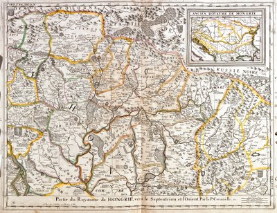 Mappa della parte nord-orientale del Regno d