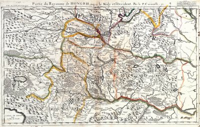 Mappa della parte sud-occidentale del Regno d