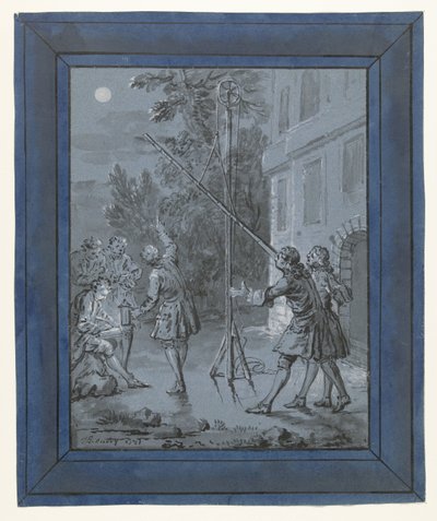 Un animale nella luna da Jean Baptiste Oudry