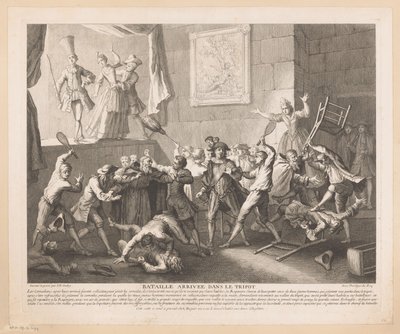 Combattimento in un teatro da Jean Baptiste Oudry