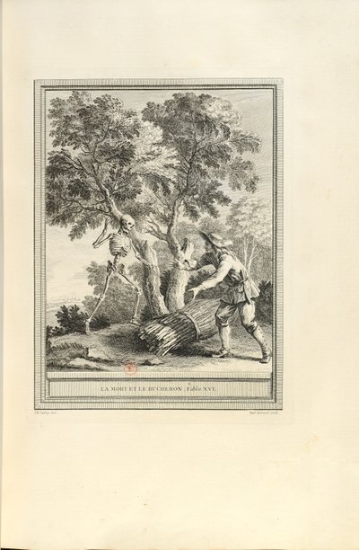 La morte e il boscaiolo da Jean Baptiste Oudry