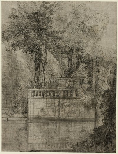 Grata e piscina riflettente ad Arcueil da Jean Baptiste Oudry