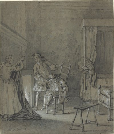 Ragotin ubriaco per La Rancune da Jean Baptiste Oudry