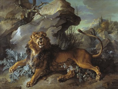 Il leone e la mosca da Jean Baptiste Oudry