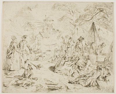 Truppe a riposo da Jean Baptiste Pater