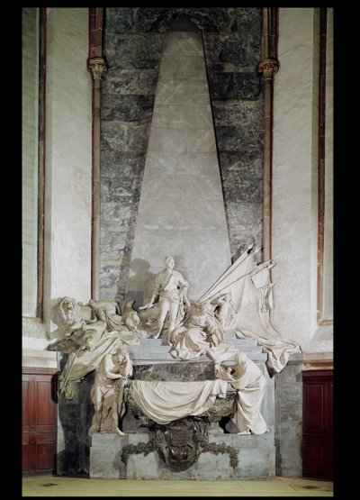 Tomba del maresciallo Maurice de Saxe (1696-1750) 1756-77 da Jean Baptiste Pigalle