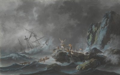 Un Naufragio in una Tempesta da Jean Baptiste Pillement