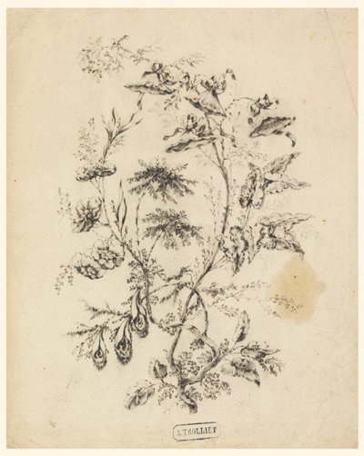 Ramo di un albero fantastico da Jean Baptiste Pillement