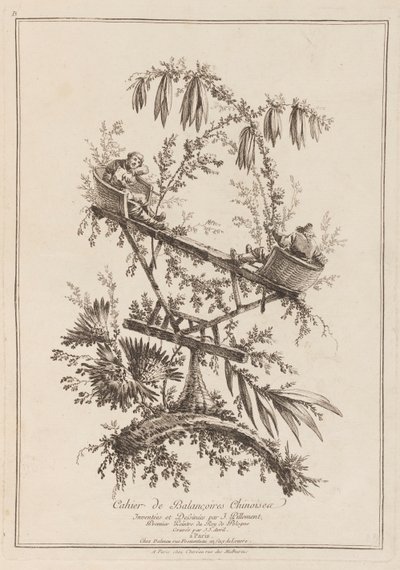 Cahier de Balançoires Chinoises da Jean Baptiste Pillement