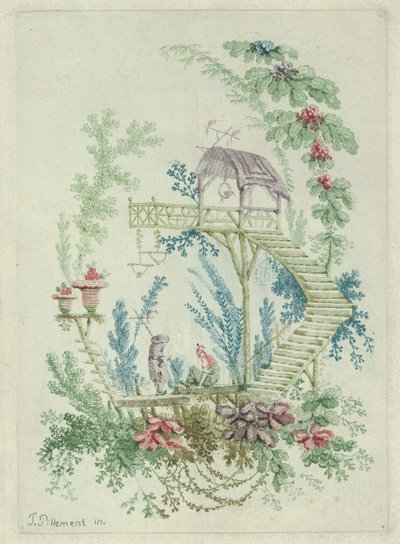 Cineserie da Nouvelle Suite de Cahiers de Dessins Chinois, 1790-99 da Jean Baptiste Pillement