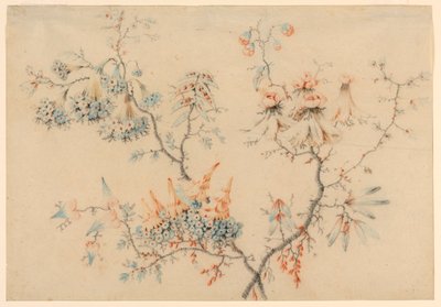 Disegno, Rami fioriti, 1775-1800 da Jean Baptiste Pillement