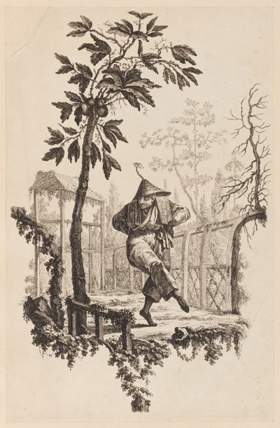 Figura sotto un ramo da Jean Baptiste Pillement