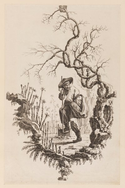 Figura e ramo da Jean Baptiste Pillement