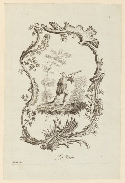 La Vue, da "Le Cinq Sens" da Jean Baptiste Pillement