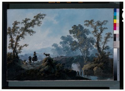 Paesaggio con pastori da Jean Baptiste Pillement