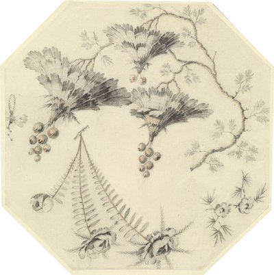 Fiori di pagoda e rose da Jean Baptiste Pillement