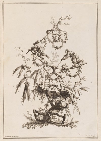 Tavola 3, "Cahier de Blançoire Chinoises" da Jean Baptiste Pillement
