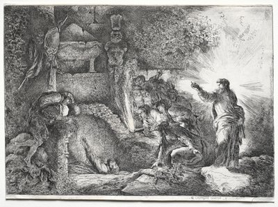 La Resurrezione di Lazzaro da Jean Baptiste Pillement