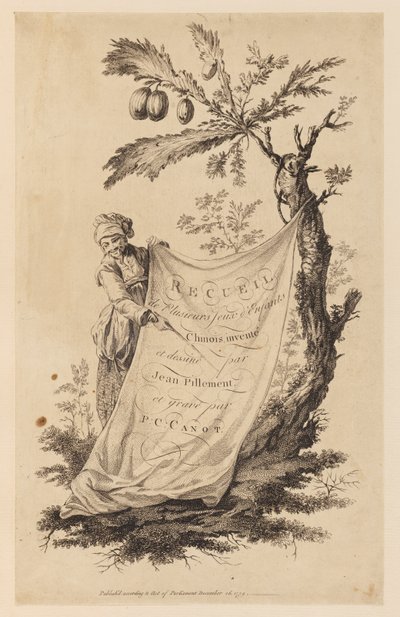 Pagina del titolo, "Recueil de Plusieurs Jeux d