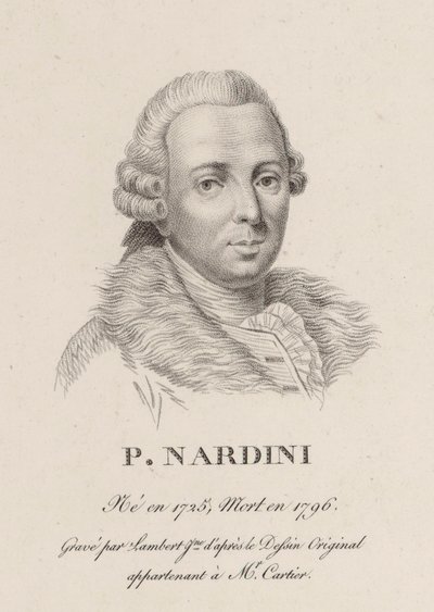 Ritratto del violinista e compositore Pietro Nardini 1722-1793 da Jean Baptiste Ponce Lambert