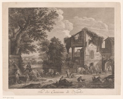 Veduta dei dintorni di Napoli da Jean Baptiste Racine