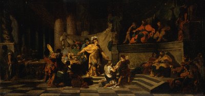 Enea offre doni al re Latino e chiede la mano di sua figlia, 1778 da Jean Baptiste Regnault