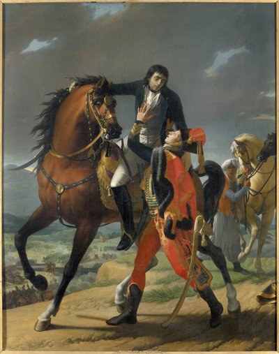 Morte del generale Louis Charles Antoine Desaix nella battaglia di Marengo il 14 giugno 1800 da Jean Baptiste Regnault
