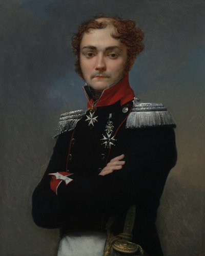 Ritratto di Charles-Louis Regnault, un ufficiale delle guerre napoleoniche, c.1814-15 da Jean Baptiste Regnault