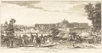Vista del Castello e di una Parte della Città di Versailles da Jean Baptiste Rigaud