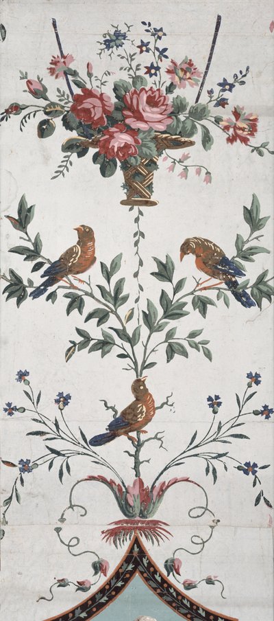 Progetto di carta da parati arabesco (dettaglio) da Jean Baptiste Réveillon