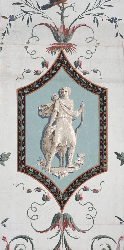 Progetto di carta da parati arabesco (dettaglio) da Jean Baptiste Réveillon