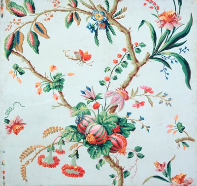 Design floreale per carta da parati da Jean Baptiste Réveillon