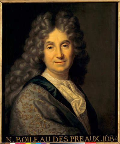 Ritratto di Nicolas Boileau Despreaux (Boileau-Despreaux) (1636-1711). Dipinto di Jean Baptiste Santerre (1651-1717) da Jean Baptiste Santerre