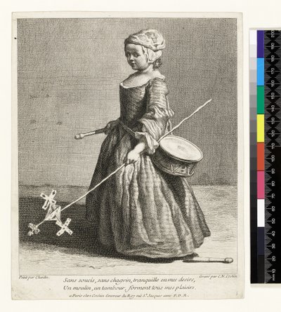 Le Jeune Soldat, inciso da Charles Nicolas Cochin I (1688-1754) 1738 (acquaforte e incisione) da Jean Baptiste Simeon (after) Chardin